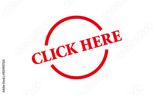 CLICK HERE - Red Rubber Stamp with text CLICK HERE
