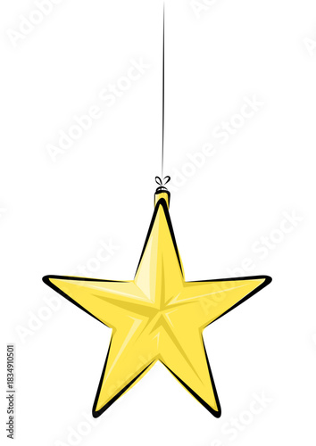 Stern für den Weihnachtsbaum 