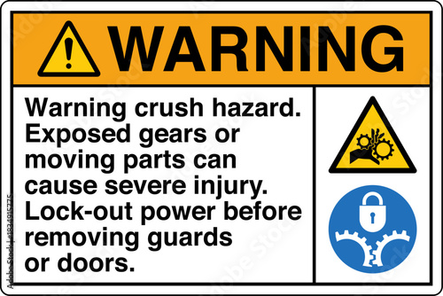 Safety Sign Signage WARNING M...