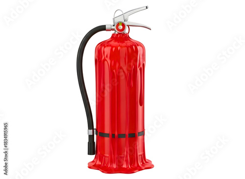 Wallpaper Mural A detailed 3d rendering of a red fire extinguisher isolated on white background isolated on transparent background Torontodigital.ca