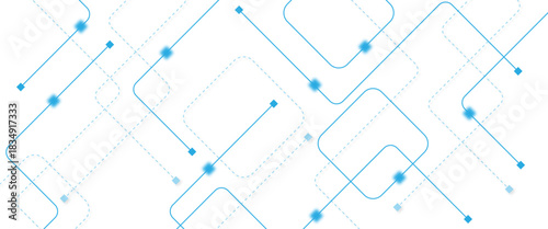 Abstract futuristic technology background. Technology background with crossed lines and dots.