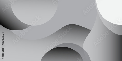 Fototapeta Naklejka Na Ścianę i Meble -  White abstract wave background. Fluid shapes composition. Modern vector illustration eps 10.