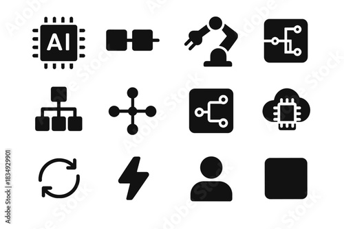 Branching vector ai icons icon equal invisible no but perfect workflow task