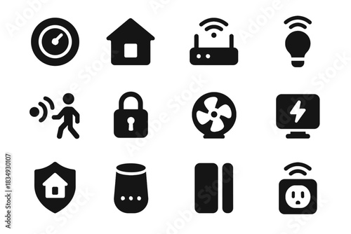 No silhouettes dial full smart vector background icon space visual home