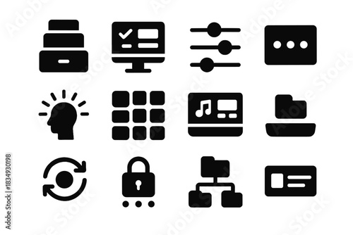 Icons textures focus app digital transparency vector decluttering symbol icon rounding optimized
