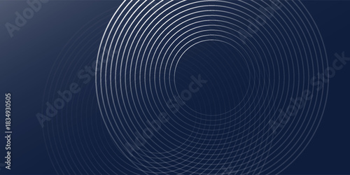 Geometric, layout, graphic, website,  Panoramic blue glowing geometric lines on dark blue background. nice concept good design old line light modern