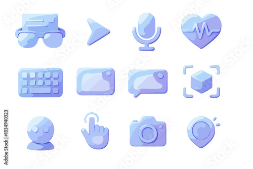 Symbol health sensor vector hand icon ar arrow notification glasses overlay smart