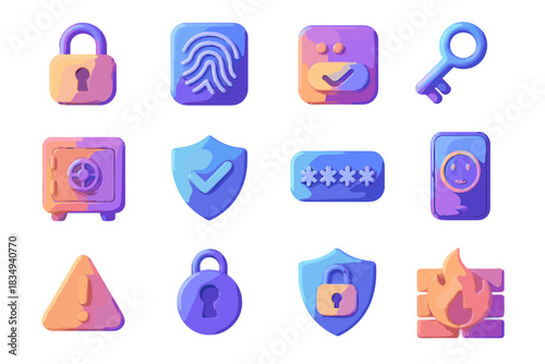 Wallet password private icon security vault icons access vector lock shield token