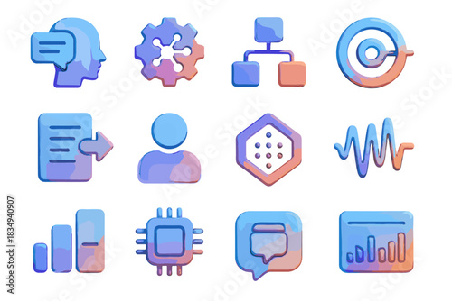 Features machine node suggestion analytics chatbot icon icons nodes ai sound recognition