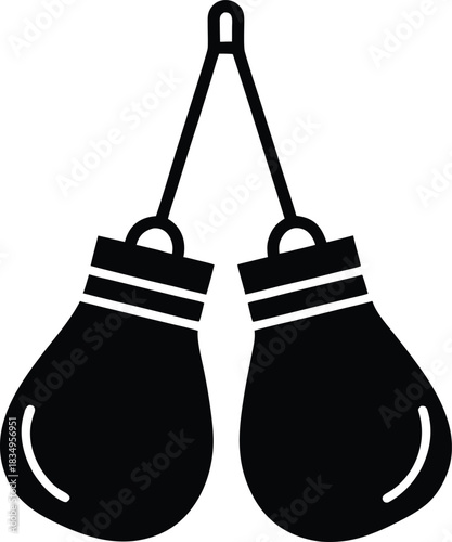 Icon of boxing gloves hanging on a hook