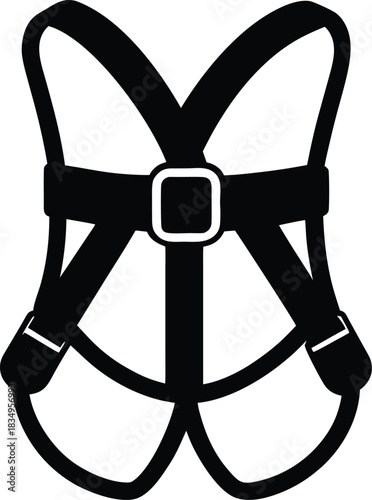 Climbing harness safety equipment icon for outdoor adventures