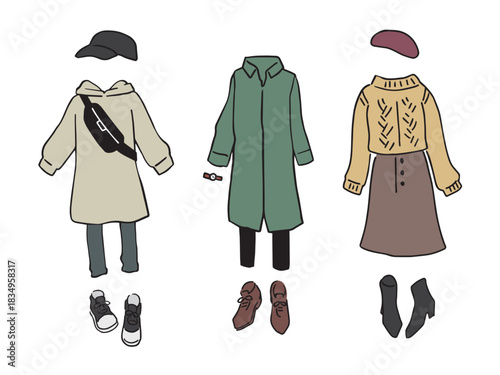 秋冬ものファッション