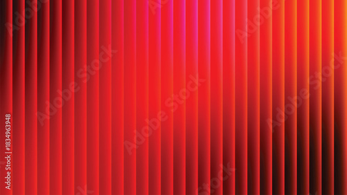 Vertical red and orange stripes with subtle gradient and shadow