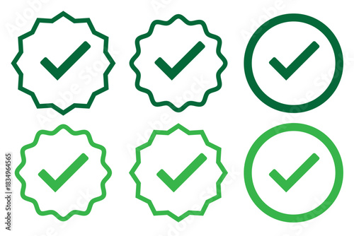 check box icon with correct, accept checkmark icons green tick box, check list circle frame - checkbox symbol sign. check mark box square frame. Green check mark icon in a box