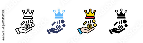 Royalties multiple icon