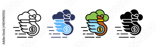 Financial Freedom multiple icon