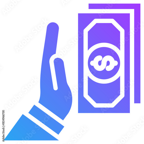 Refuse icon for dishonesty , website, application, printing, document, poster design, etc