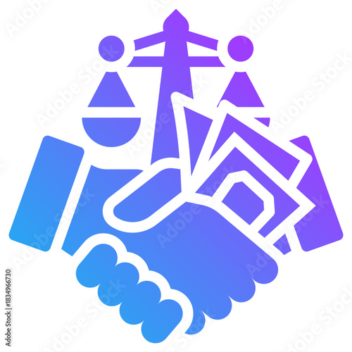 Court icon for dishonesty , website, application, printing, document, poster design, etc