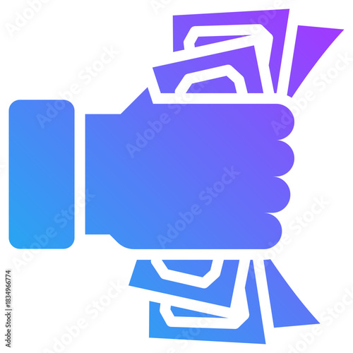 Corruption icon for dishonesty , website, application, printing, document, poster design, etc