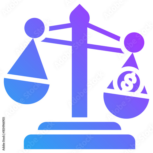 Law icon for dishonesty , website, application, printing, document, poster design, etc