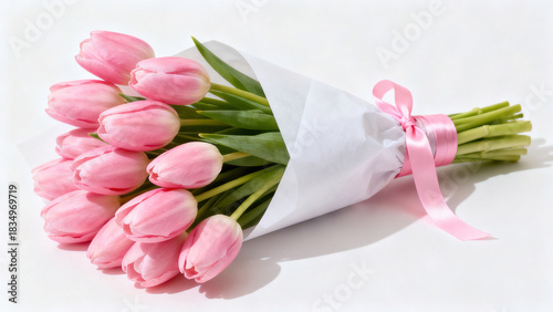 Pink Tulip Bouquet Still Life Photography