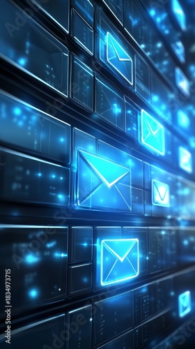 Vast digital mail icon collection for seamless online communication and inbox management.