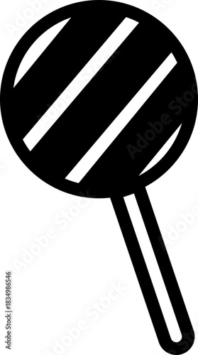 Candy sweets icon in black flat line style featuring confection, dessert, treat, bonbon, sugar, snack and related synonym elements for holiday graphics, packaging, party design and decoration