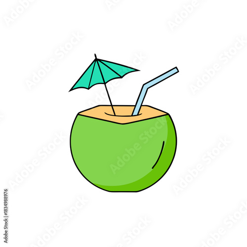 illustration of a glass of cocktail