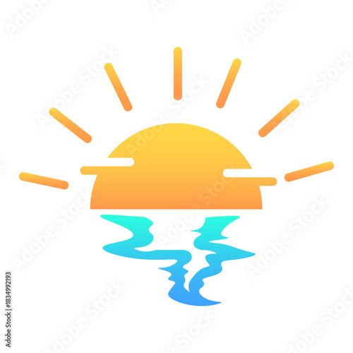 Sunset or Sunrise Icon