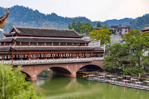 Fenghuang, Hunan, China. 11-04-2024. View of Fenghuang city in Hunan, China. 