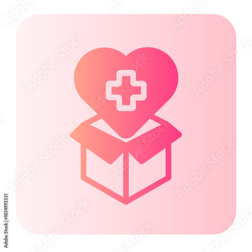 open box gradient icon