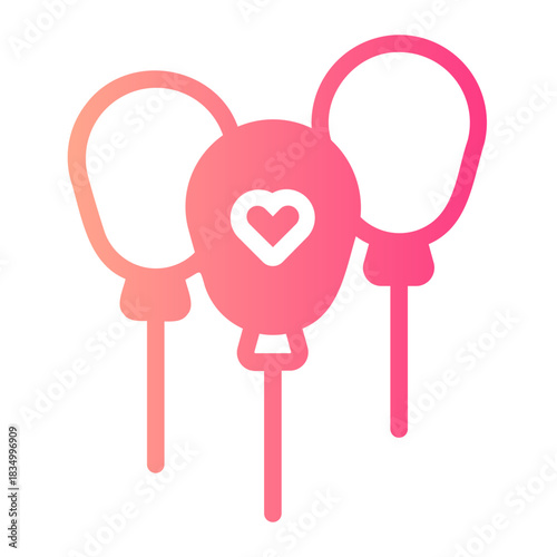 balloon gradient icon