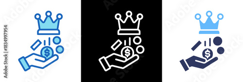 Royalties triplestyle icon