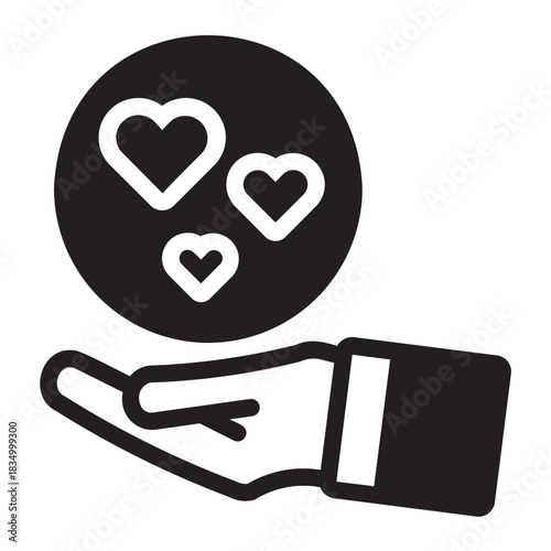 love glyph icon