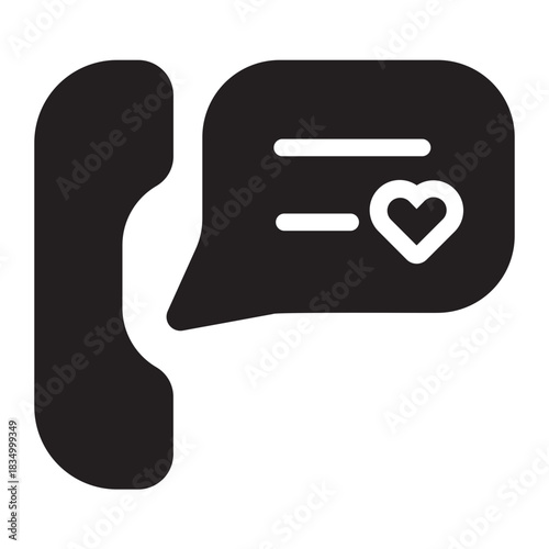 phone call glyph icon