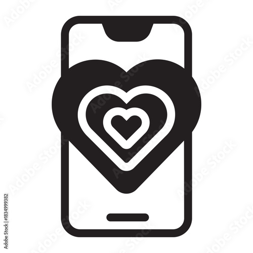 smartphone glyph icon