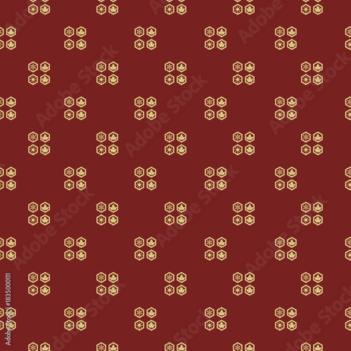 Four Seasons seamless pattern isolated on white background