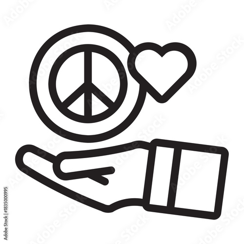 peace line icon