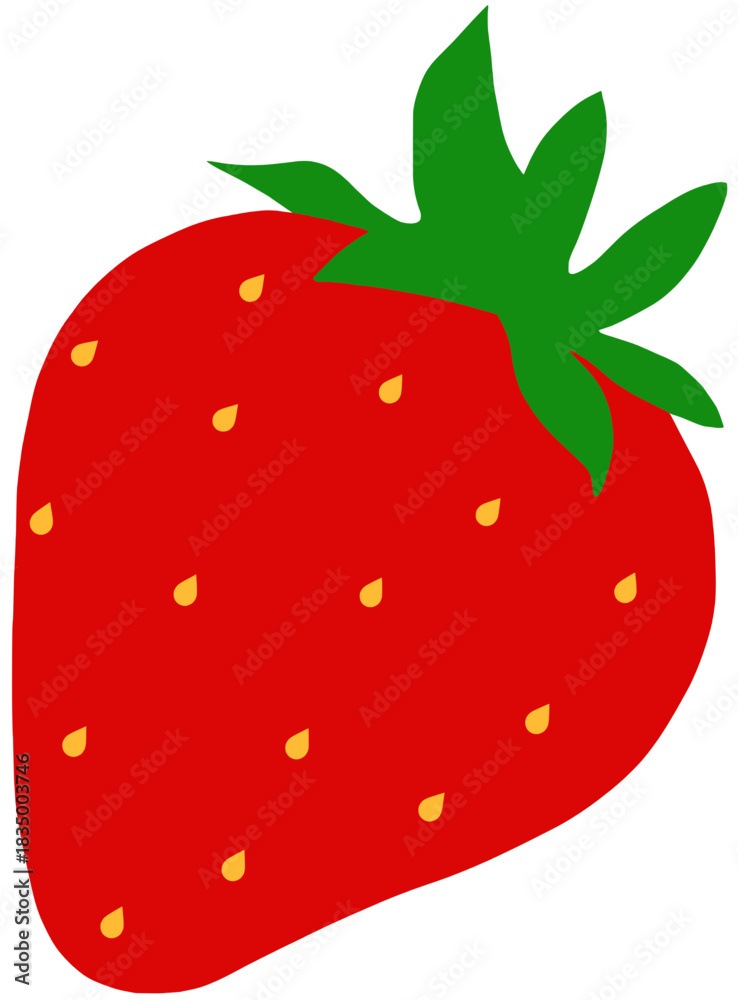 Obraz premium strawberry on white background