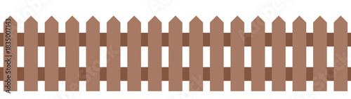 Brauner Lattenzaun