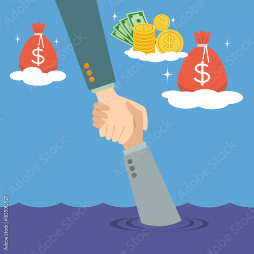  Helping Hand Saving Business Hand.