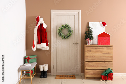 Interior of hall with Chris...