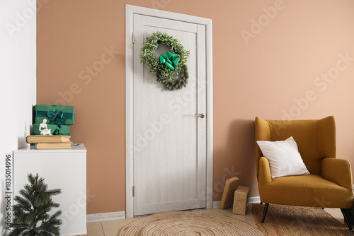 Interior of hall with Chris...