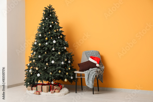 Decorated Christmas tree wi...