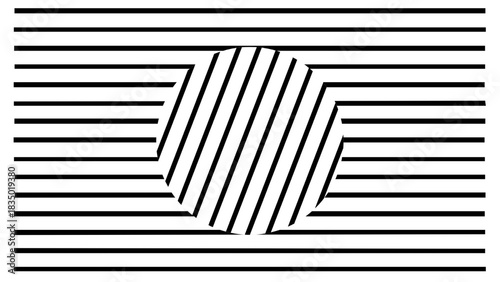 Abstract geometric design unfolding limitless potential through modern shapes interacting with dynamic visual motion.