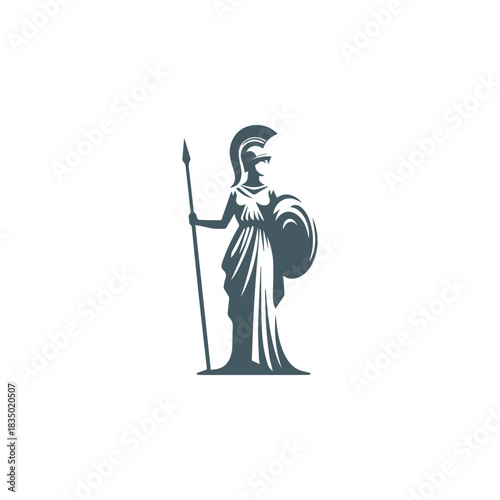 Athena Goddess of War Logo
