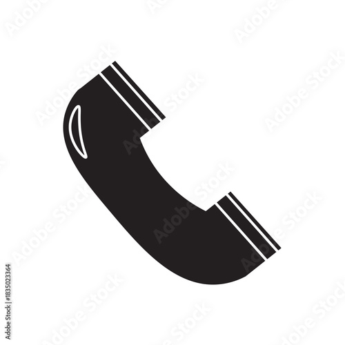 Vintage Telephone glyph icon 