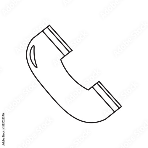 Vintage Telephone line icon