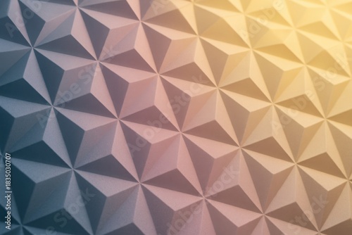 Sand Gold Low Poly Geometric Soft Abstract Texture with Warm Gradient Polygon Surface Design
