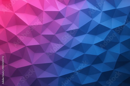 Pink Purple Low Poly Geometric Bright Gradient with Modern Abstract Polygon Surface Pattern